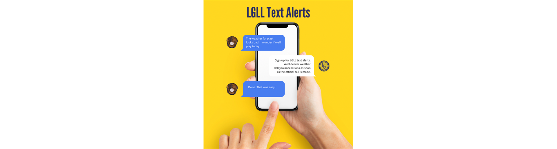 New!  LGLL Text Alerts